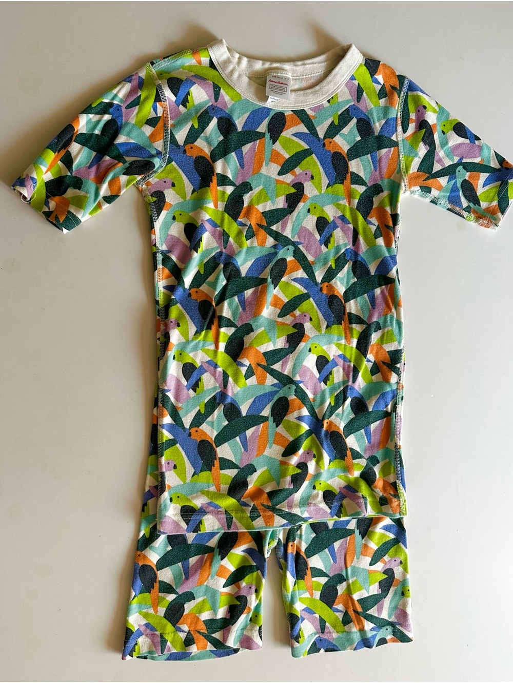 Hanna Andersson Multicolor Toucan Print Pajamas